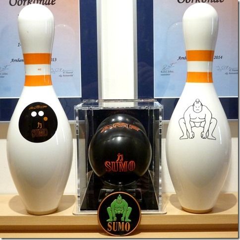 Kundenfoto: Bowlingkugel und Bowling-Pins unter einer sora-Maßhaube